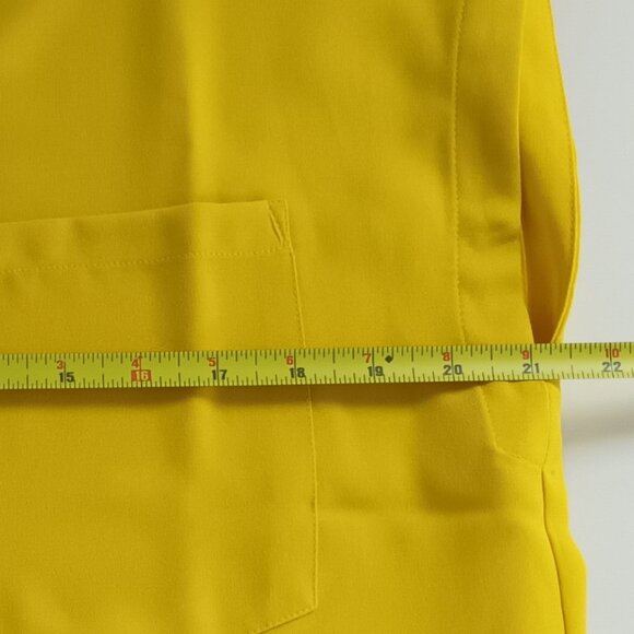 MANGO MNG Women Sleeveless Flowy Pocket Blouse Yellow Size S - Picture 10 of 10